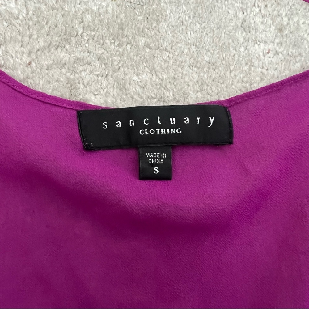 Sanctuary Magenta Cross Front Top - Picture 2 of 2